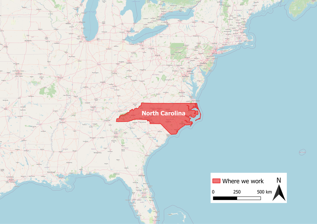 North Carolina map